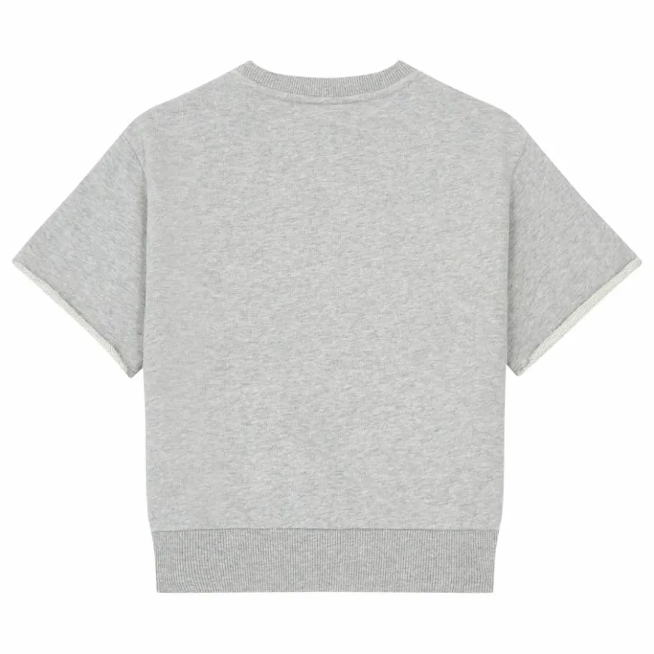 Hundred Pieces Sweat Manche Courte Coton Bio | Gris