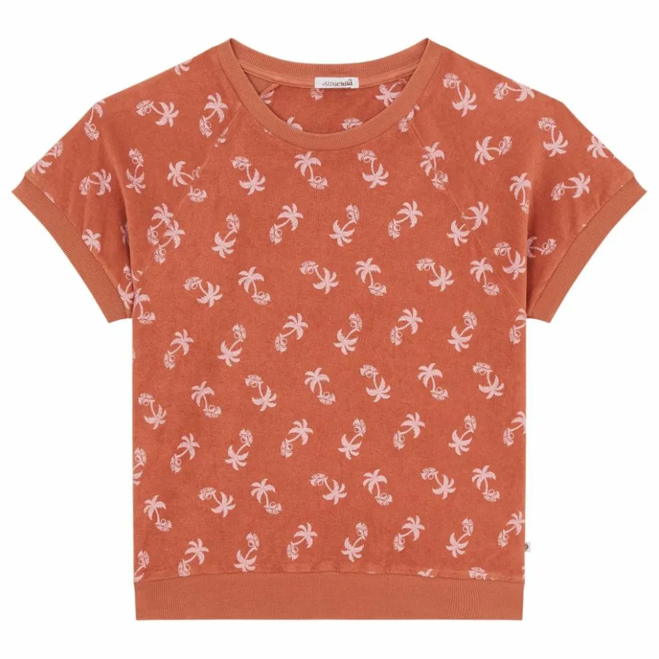 Online Sunchild Sweat Manches Courtes Jaco Eponge | Terracotta
