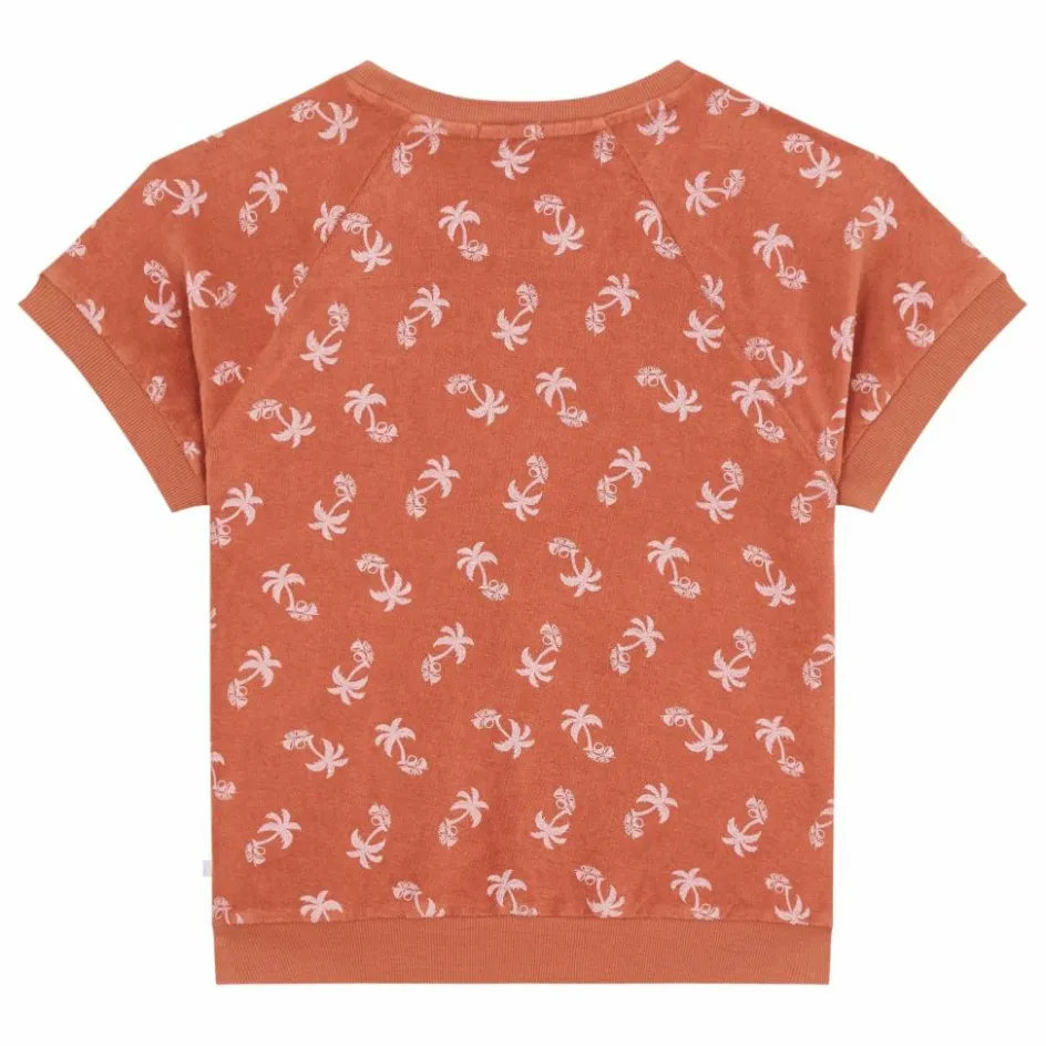 Online Sunchild Sweat Manches Courtes Jaco Eponge | Terracotta
