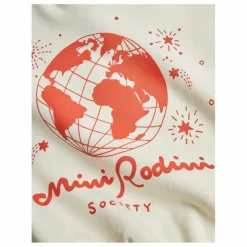 New Mini Rodini Sweat Society Coton Bio | Ecru