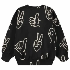 Online Molo Sweat Monti Hands Coton Bio | Noir