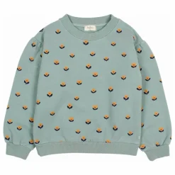 Online Búho Sweat Naïf Coton Bio | Vert Cèdre