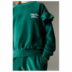 Best the new society Sweat Odense Velours Bio | Vert