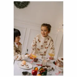 Discount Studio Bohème Sweat Ours Noël Coton Bio | Ecru