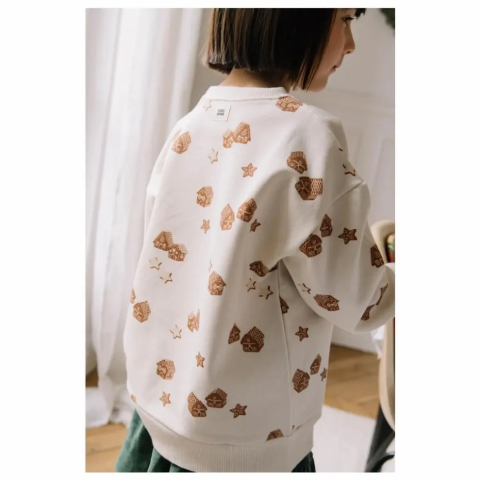 Discount Studio Bohème Sweat Ours Noël Coton Bio | Ecru