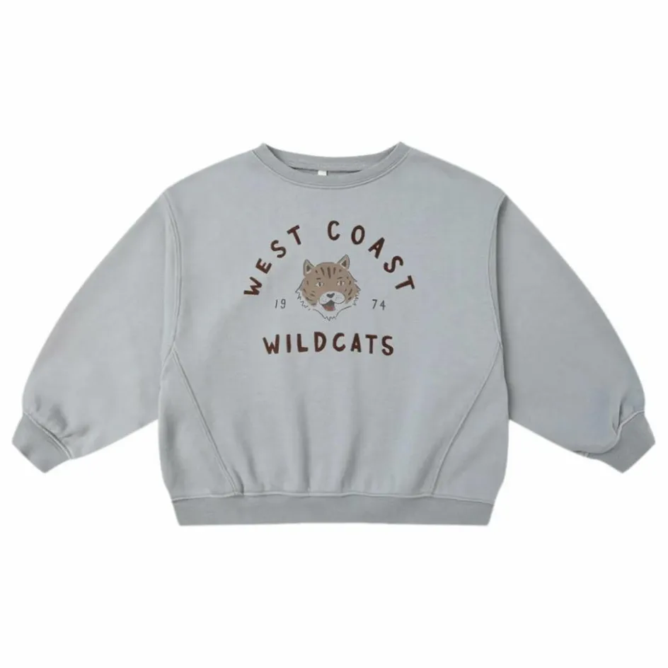 Best Rylee + Cru Sweat Oversized Wildcats | Bleu gris