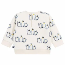 Online Petit Bateau Sweat Pingouins As Des Glaces | Ecru