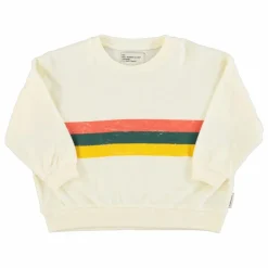 Best Piupiuchick Sweat Rayure Eponge Bio | Ecru