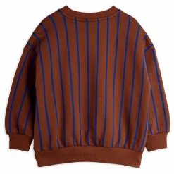 Outlet Mini Rodini Sweat Rayures Coton Bio | Marron