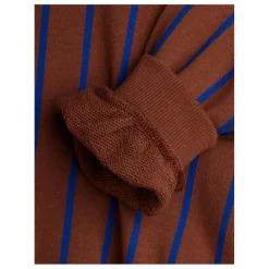 Outlet Mini Rodini Sweat Rayures Coton Bio | Marron