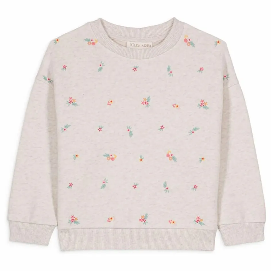 Outlet Louise Misha Sweat Rosalia Coton Bio | Beige chiné