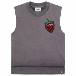 Outlet Finger in the nose Sweat Sans Manches Clem Coton Bio | Gris charbon