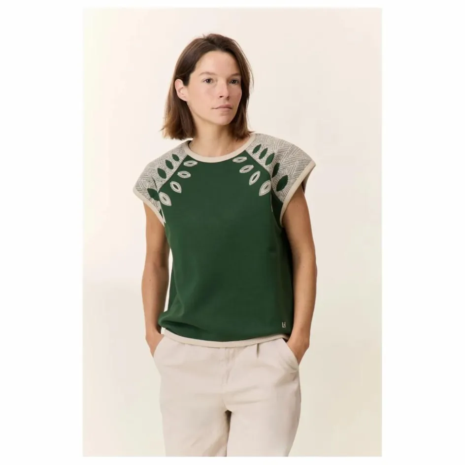 Leon & Harper Sweat Sans Manches Sirop Leaf Coton Bio ||Femme Sweats