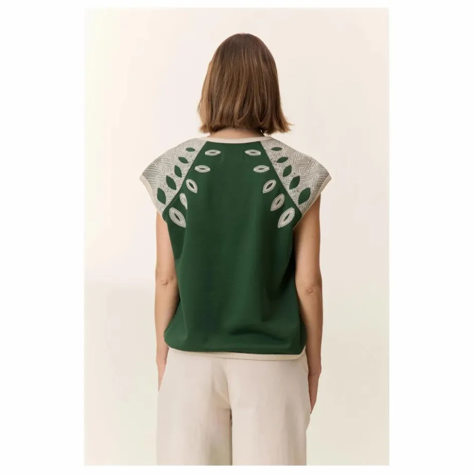 Leon & Harper Sweat Sans Manches Sirop Leaf Coton Bio ||Femme Sweats
