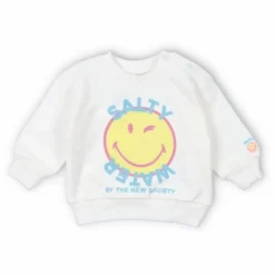 Outlet the new society Sweat Smiley Baby | Blanc