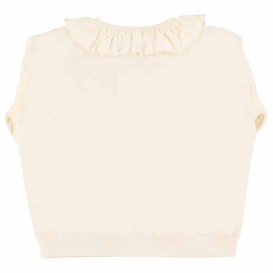 New Sisters Department Sweat Terese Datil Pepper Terry Coton Bio | Blanc