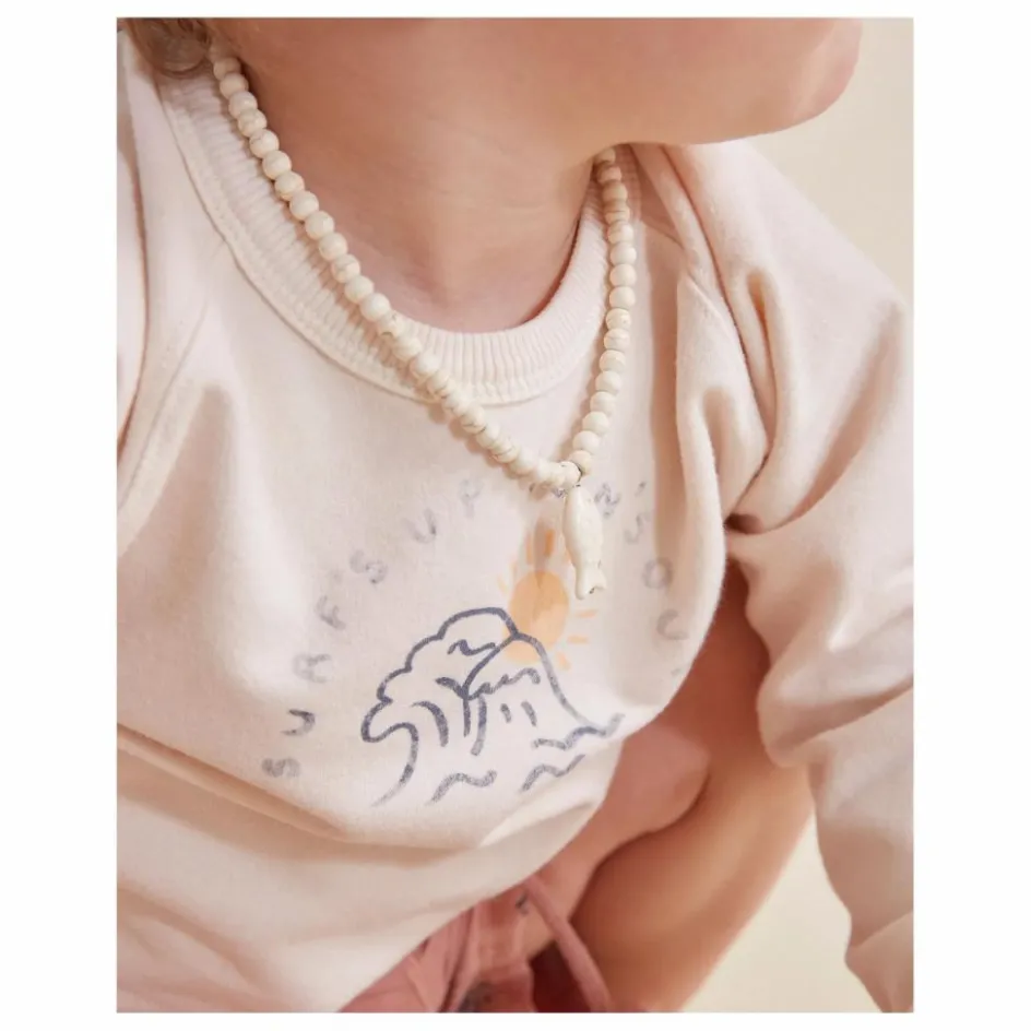 Clearance Búho Sweat Vague Coton Bio | Ivoire