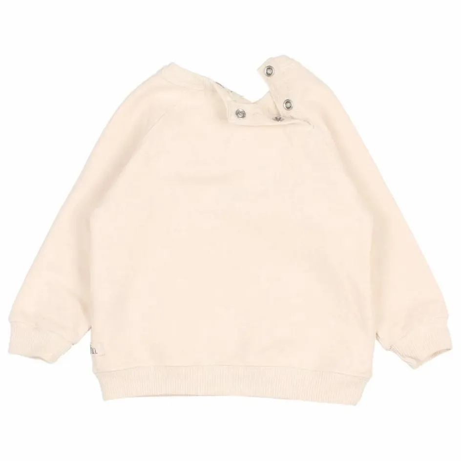 Clearance Búho Sweat Vague Coton Bio | Ivoire