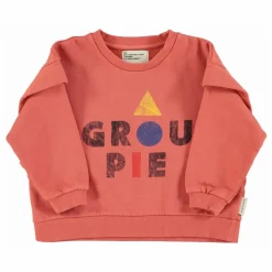 Sale Piupiuchick Sweat Volants Groupie Coton Bio | Corail