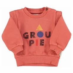 Sale Piupiuchick Sweat Volants Groupie Coton Bio | Corail