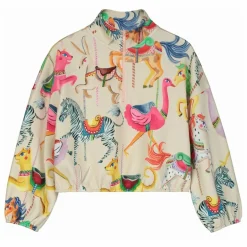 Online Maison Mangostan Sweat Zippé Carnival Coton Bio | Crème