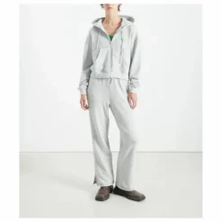 Discount American Vintage Sweat Zippé Evona | Gris chiné clair