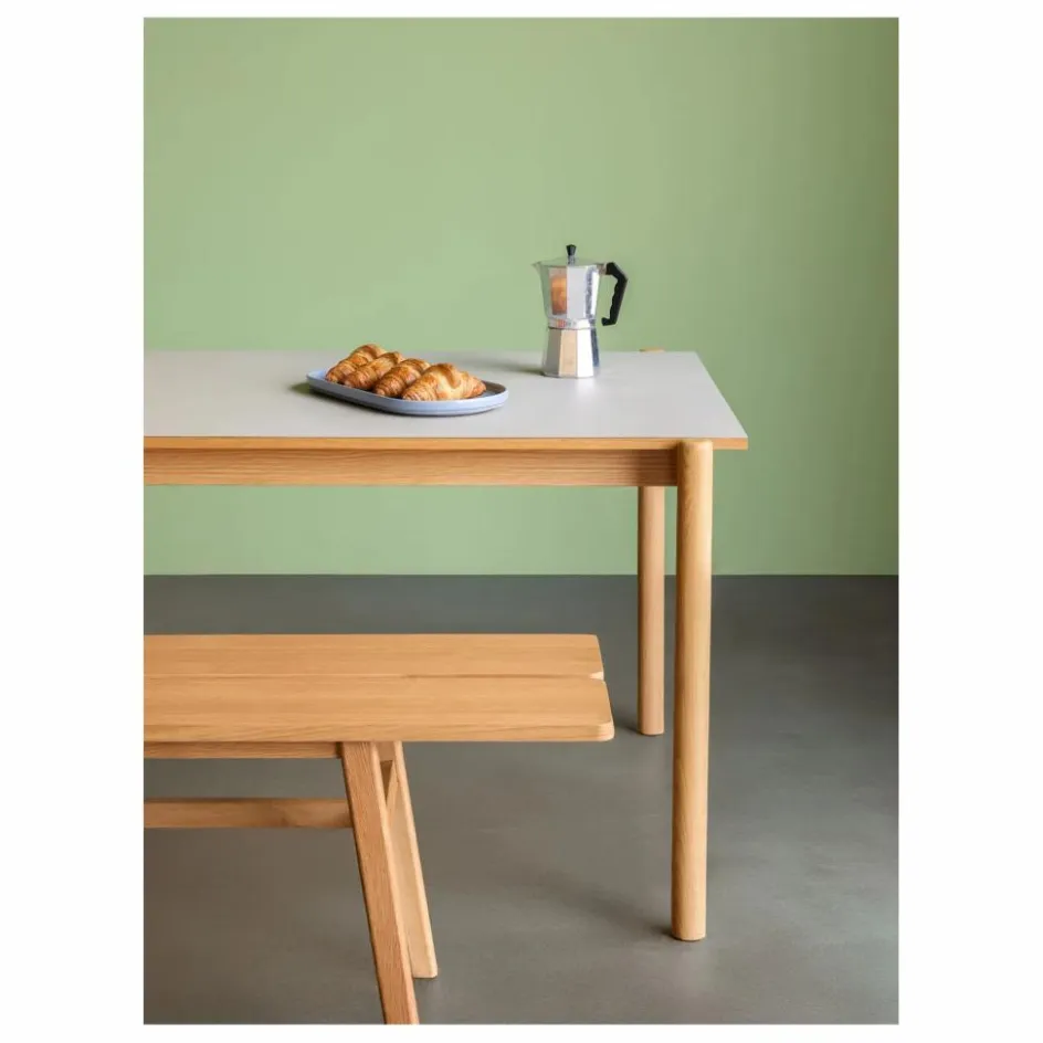 Hübsch Tables, Bureaux*Table à manger en chêne Oblique |