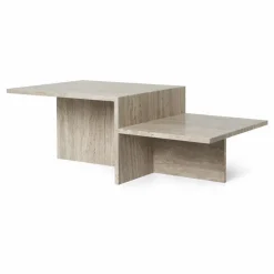 Discount Ferm Living Table basse Distinct en travertin | Beige