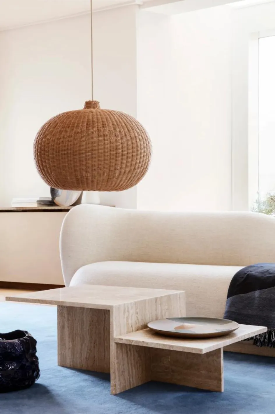 Discount Ferm Living Table basse Distinct en travertin | Beige