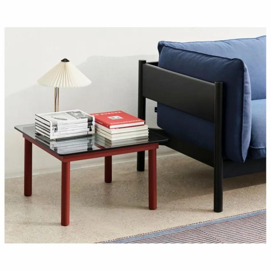 Sale Table basse en verre Kofi, pietement en chêne | Tables, Bureaux