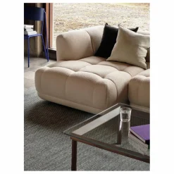 Hay Table basse en verre Kofi, piétement en || Tables, Bureaux