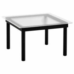 Hay Tables, Bureaux*Table basse en verre Kofi, pietement en chêne |