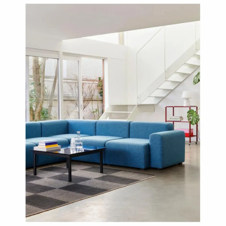 Hay Tables, Bureaux*Table basse en verre Kofi, pietement en chêne |