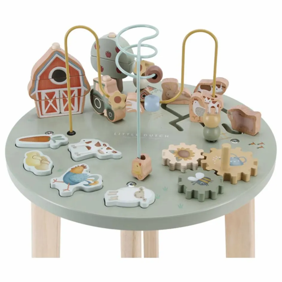 Outlet Little Dutch Table d'activités en bois FSC - Little Farm Multicolore