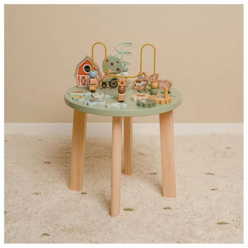 Outlet Little Dutch Table d'activités en bois FSC - Little Farm Multicolore