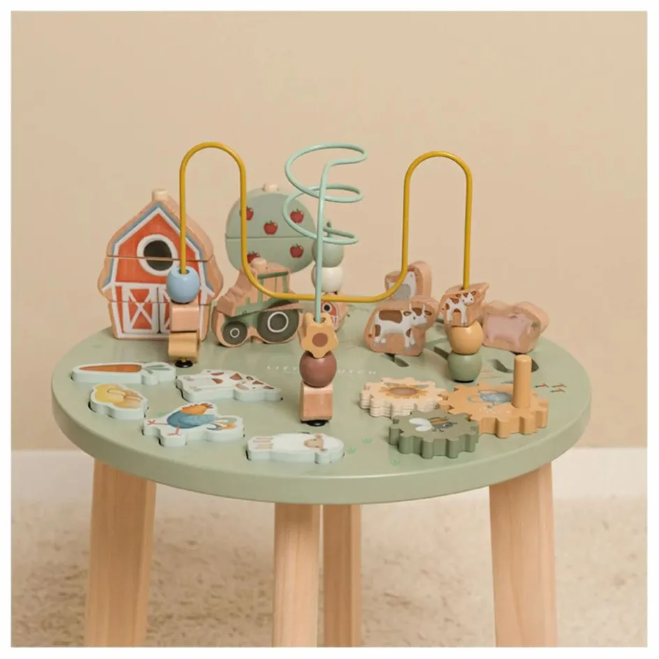 Outlet Little Dutch Table d'activités en bois FSC - Little Farm Multicolore