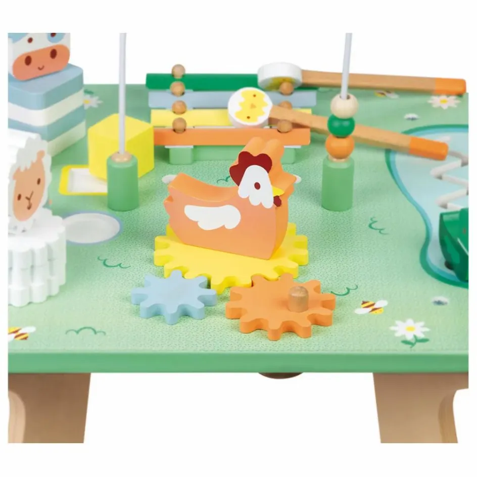 Janod Table d'activités Jolie prairie| Jouets D'Éveil