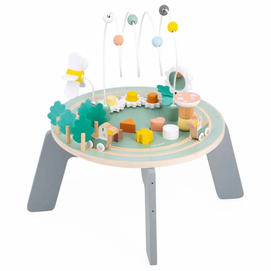 Janod Table d'activités Le Jardin| Jouets D'Éveil|Jouets D'Éveil