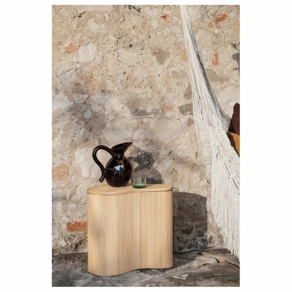 Ferm Living Table d'appoint de rangement Isola en rotin| Tables, Bureaux|Lits, Tables De Chevet