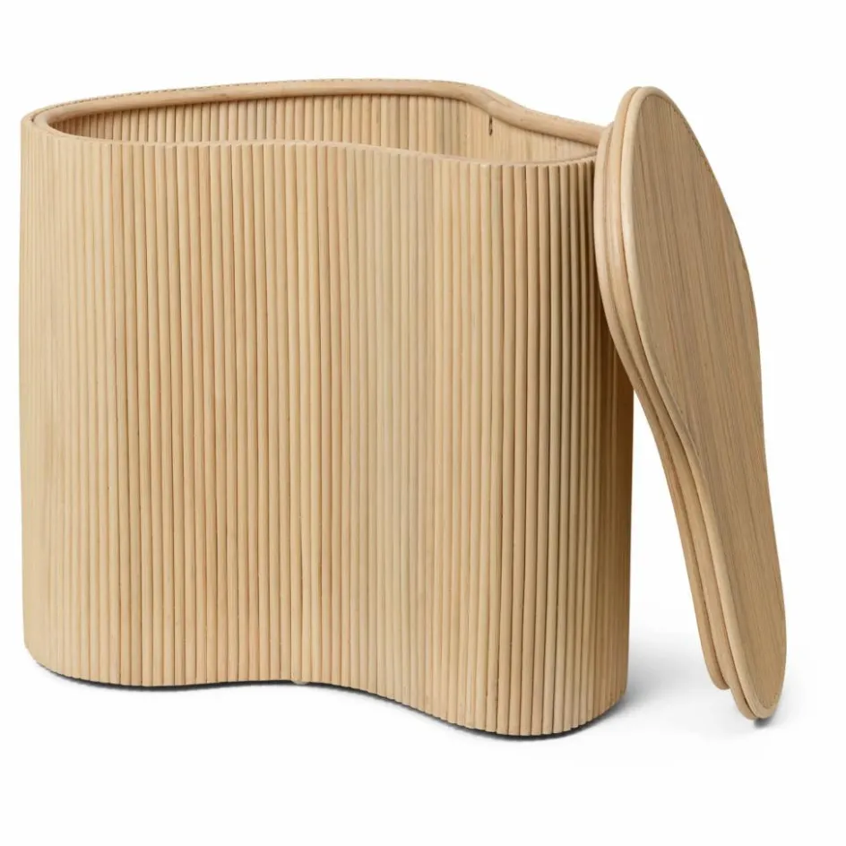 Ferm Living Table d'appoint de rangement Isola en rotin| Tables, Bureaux|Lits, Tables De Chevet