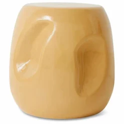 Online HKliving Table d'appoint en céramique | Jaune moutarde