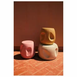 Online HKliving Table d'appoint en céramique | Jaune moutarde