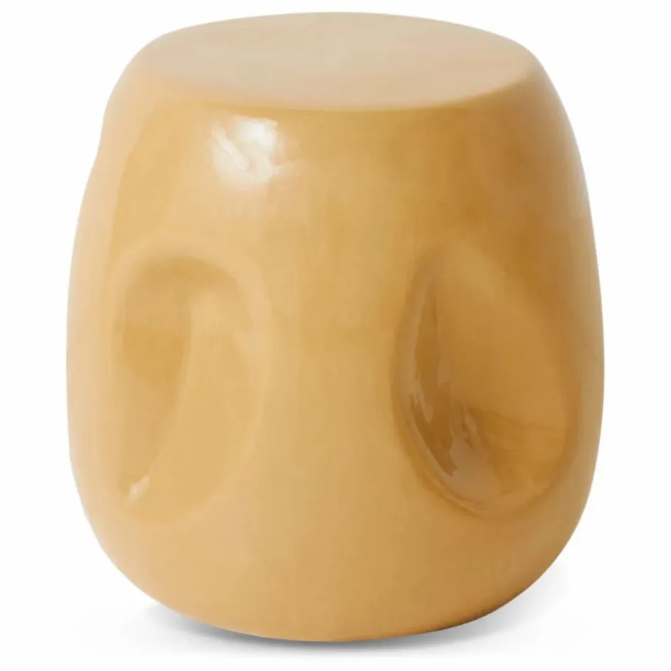 Online HKliving Table d'appoint en céramique | Jaune moutarde