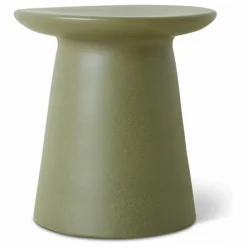 New HKliving Table d'appoint en faïence | Vert kaki