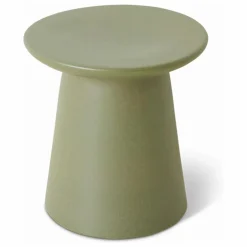 New HKliving Table d'appoint en faïence | Vert kaki