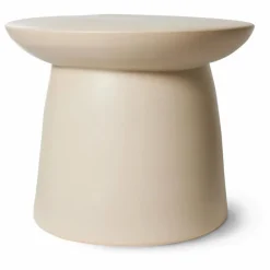 New HKliving Table d'appoint en faïence | Crème