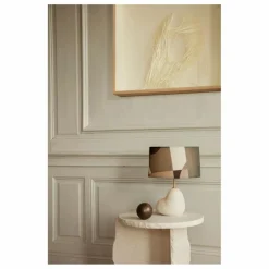 Ferm Living Table d'appoint Mineral en marbre de Bianco Curia || Tables, Bureaux|Lits, Tables De Chevet
