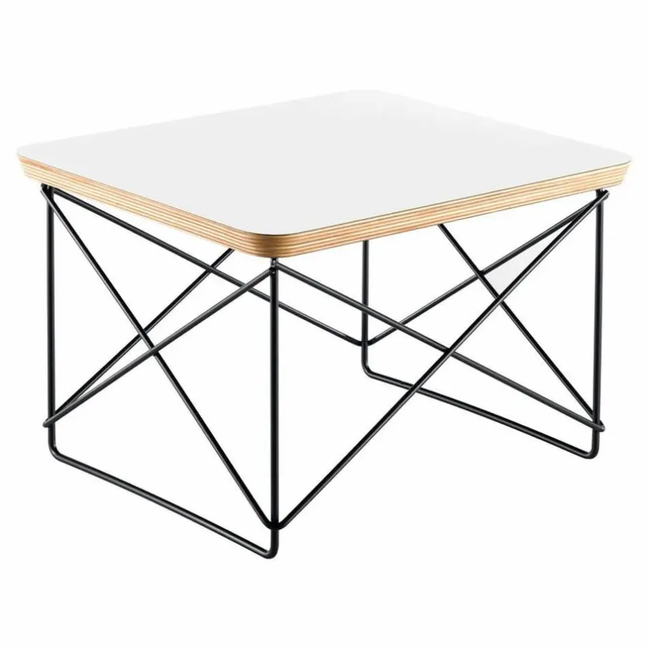New Vitra Table d'appoint Occasional LTR - Piètement epoxy - Charles & Ray Eames | Blanc