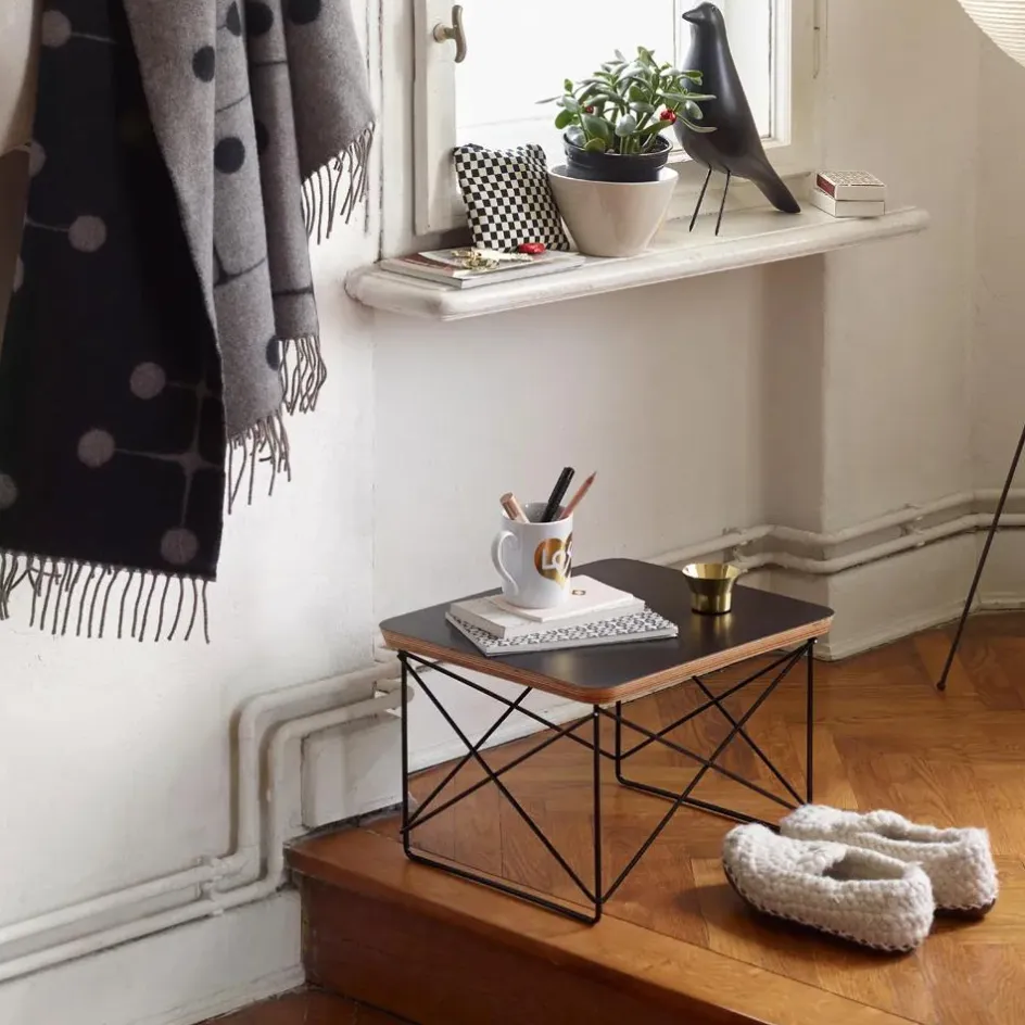 New Vitra Table d'appoint Occasional LTR - Piètement epoxy - Charles & Ray Eames | Blanc