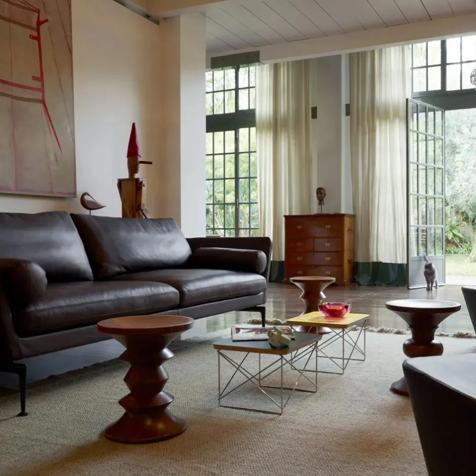 New Vitra Table d'appoint Occasional LTR - Piètement epoxy - Charles & Ray Eames | Blanc